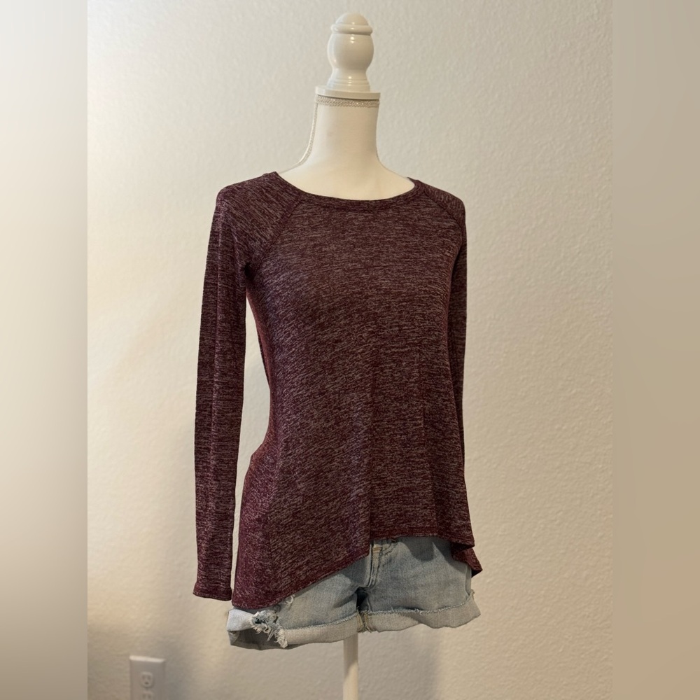 Hollister Maroon Long Sleeve Top